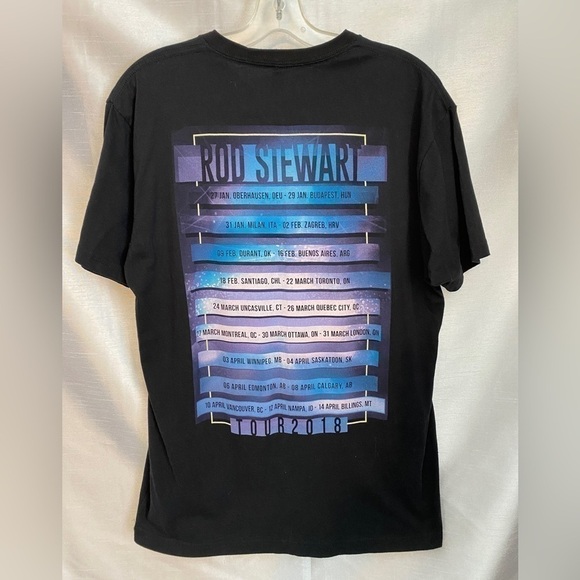 NWOT Rod Stewart 2018 Concert Tour T  Shirt Adult LG - Picture 8 of 10